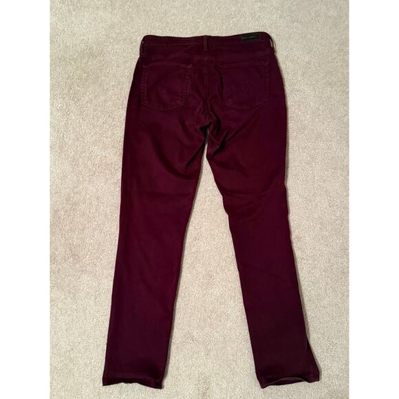 Adriano Goldschmied The Prima Burgundy Jeans, Size 27R - Picture 2 of 5